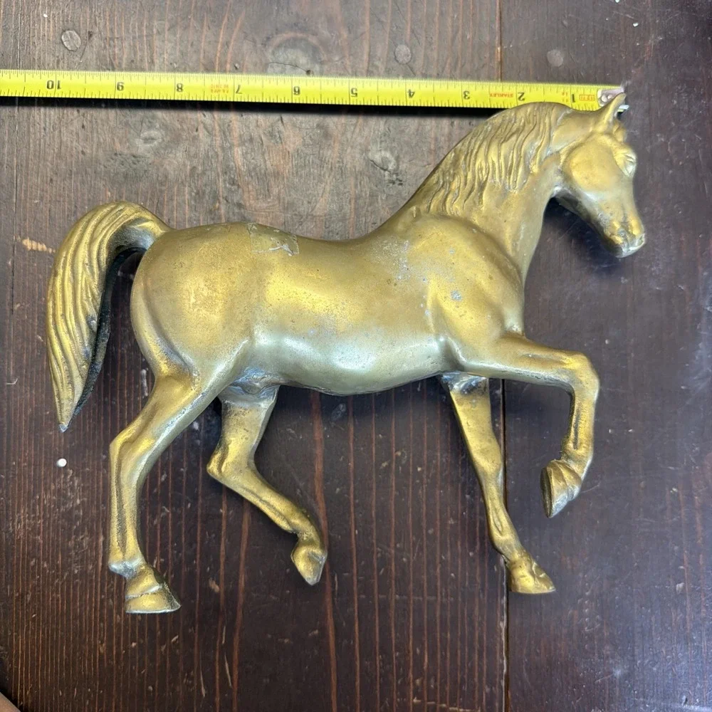Horse Brass Statue